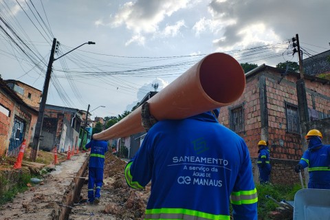 Trata Bem Manaus: Expansão da coleta e tratamento de esgoto segue em nove zonas da cidade