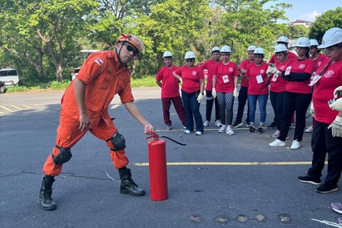 Profissionais de saúde da Prefeitura de Manaus recebem treinamento de brigada de incêndio